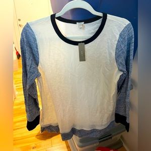 Color block t shirt / sweater